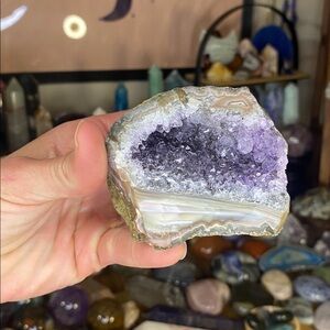 Stunning Amethyst Geode - Deep Druzy Center
